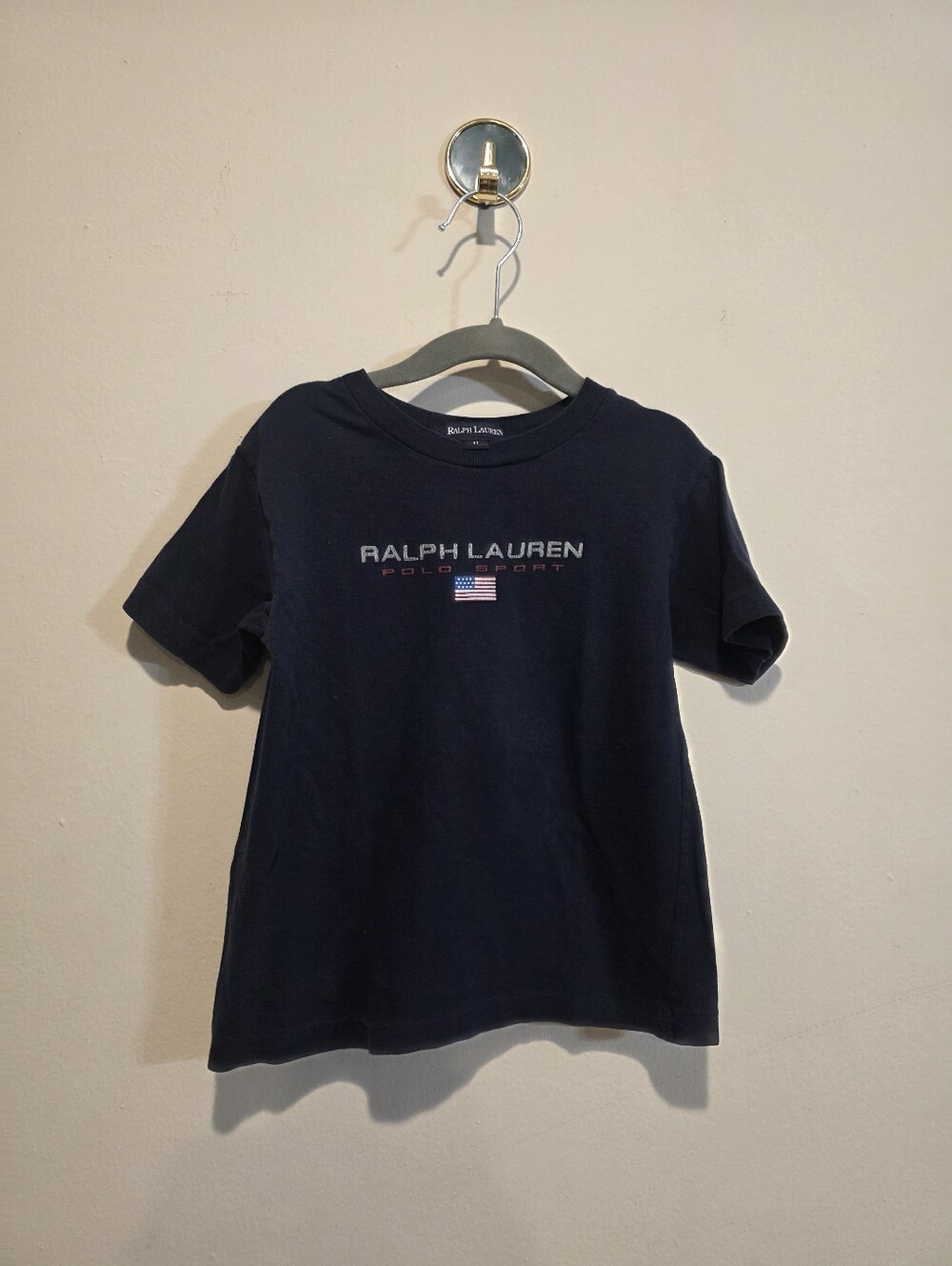 Ralph Lauren Kids Navy Logo Tee 4t